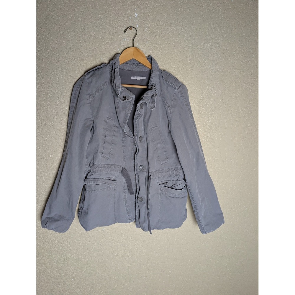 Gap Women's Small Gray Utility Field Jacket Cotton Military Gorpcore